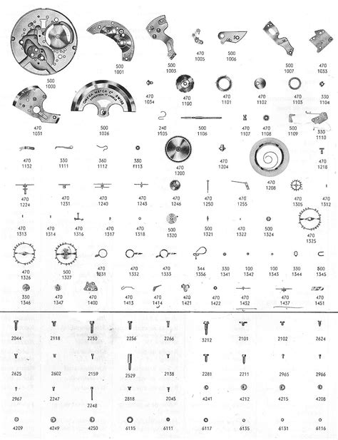 omega spare parts catalog